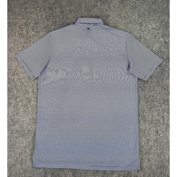 Greyson Golf Polo Shirt Mens Medium Blue Performance Stretch Spur Logo - Picture 3 of 11